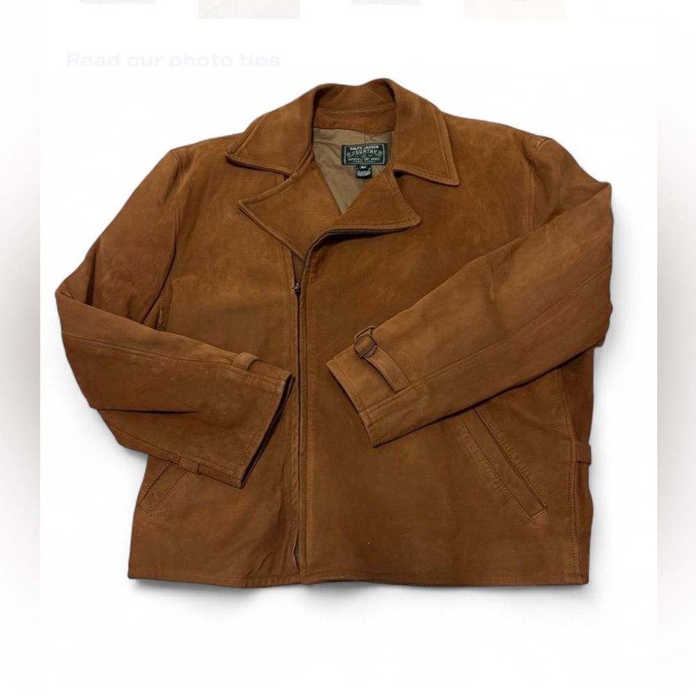 Vintage Ralph Lauren Country Authentic Dry Goods Made in the USA Leather Jacket